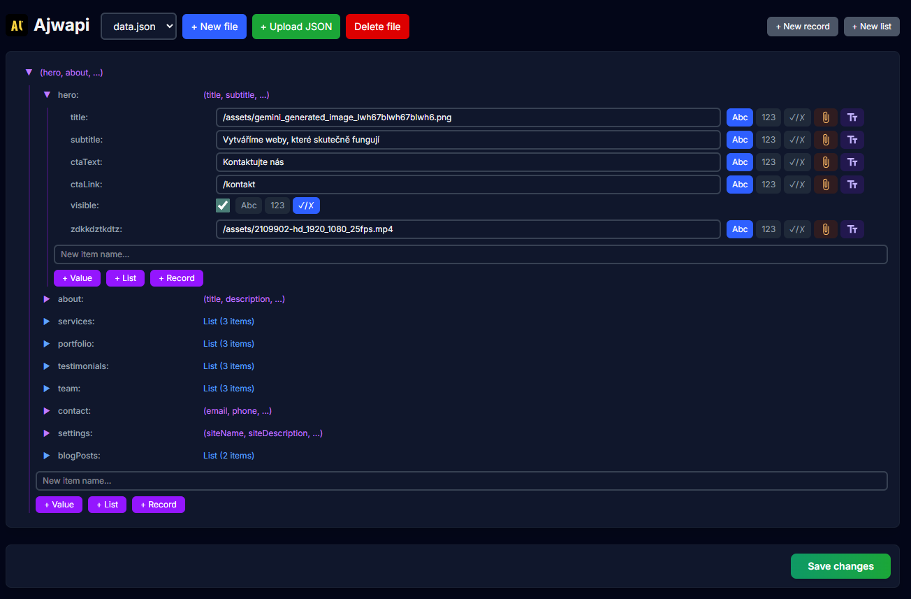 Ajwapi Editor